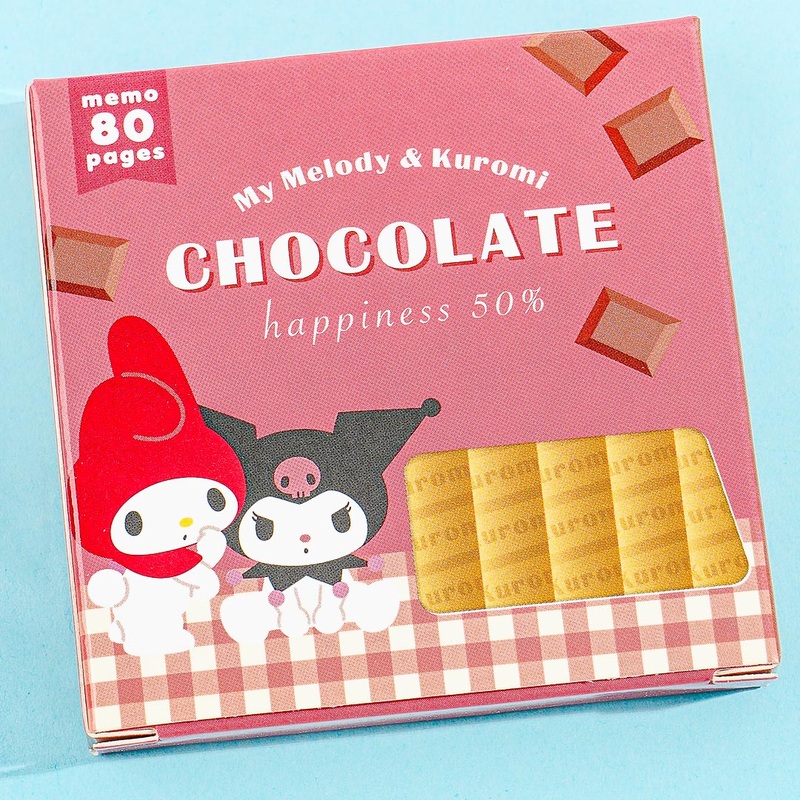 My Melody & Kuromi Chocolate Happiness Memo Pad Box