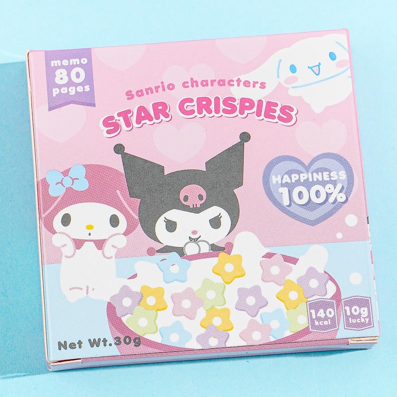 Sanrio Characters Star Crispies Memo Pad Box