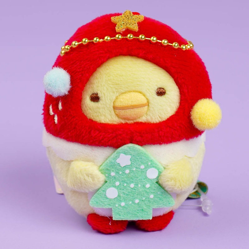 Sumikko Gurashi Strawberry Christmas Plushie - Penguin? / Mini