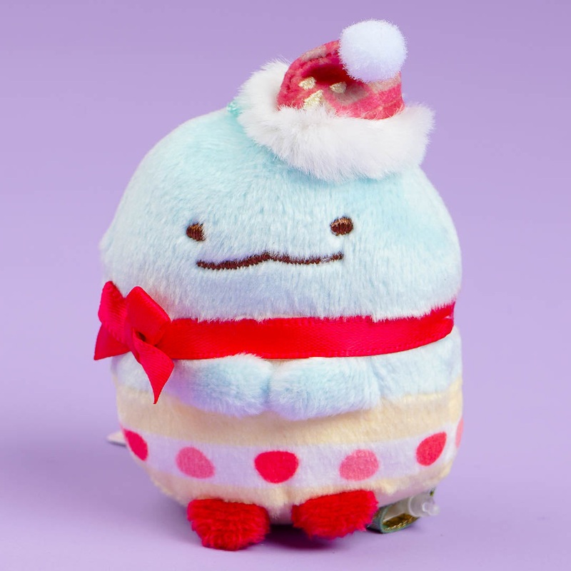 Sumikko Gurashi Strawberry Christmas Plushie - Tokage / Mini