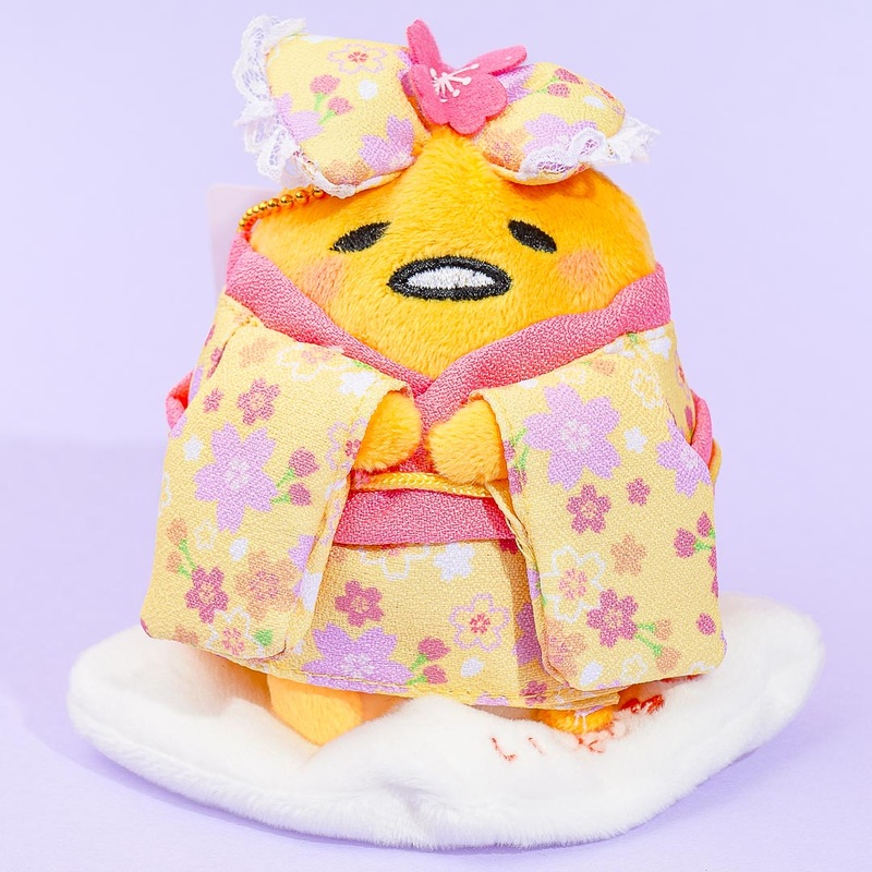 Gudetama Sakura Blossom Kimono Plushie - Medium