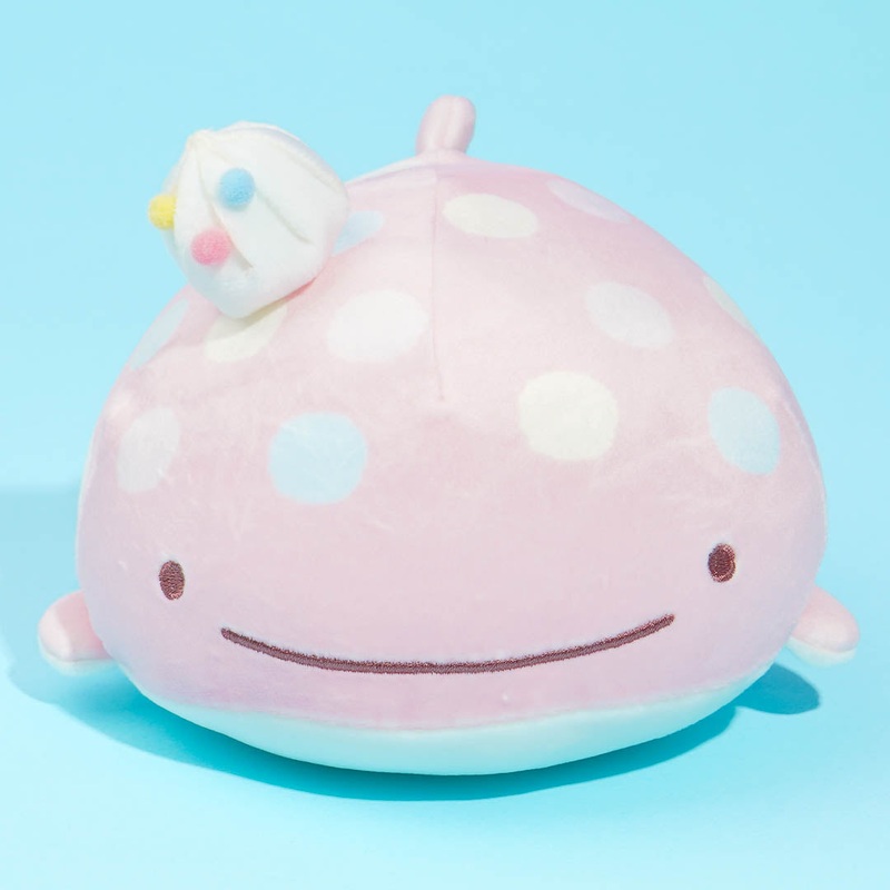 Jinbesan & Icekurage Super Mochi-Mochi Plushie - Pink Jinbesan / Small