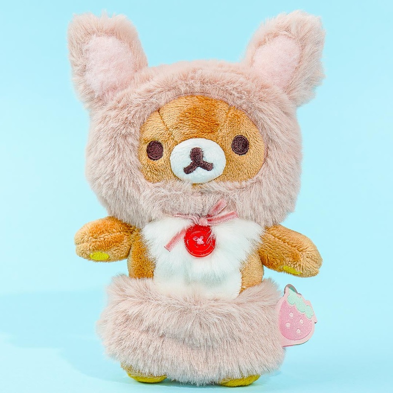 Korilakkuma Full of Strawberry Day Plushie - Bunny Rilakkuma / Medium