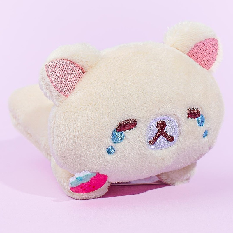 Korilakkuma Full of Strawberry Day Plushie - Crying / Mini