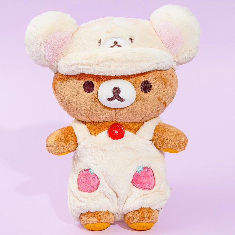 Korilakkuma Full of Strawberry Day Plushie - Rilakkuma / Medium