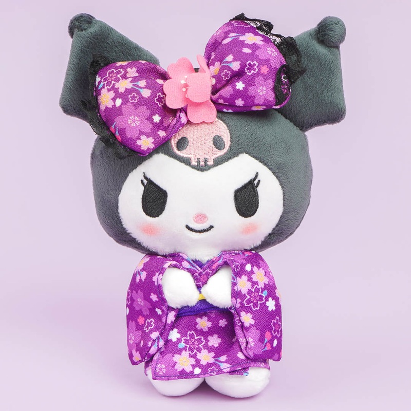 Kuromi Sakura Tote Bag Plushie - Medium