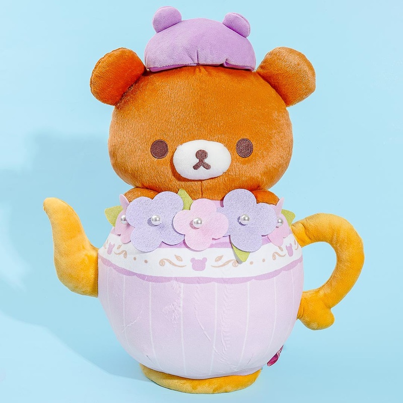 Rilakkuma Korikogu Flower Tea Time Teapot Plushie - Big