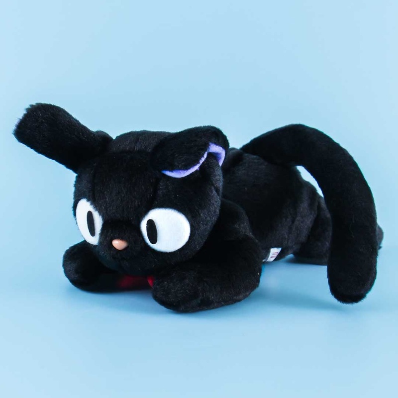 Kiki's Delivery Service Crouching Plushie - Jiji / Medium