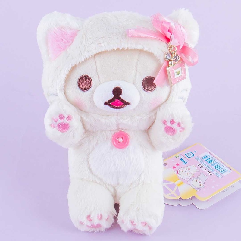 Korilakkuma And Cute Cats Plushie - Medium