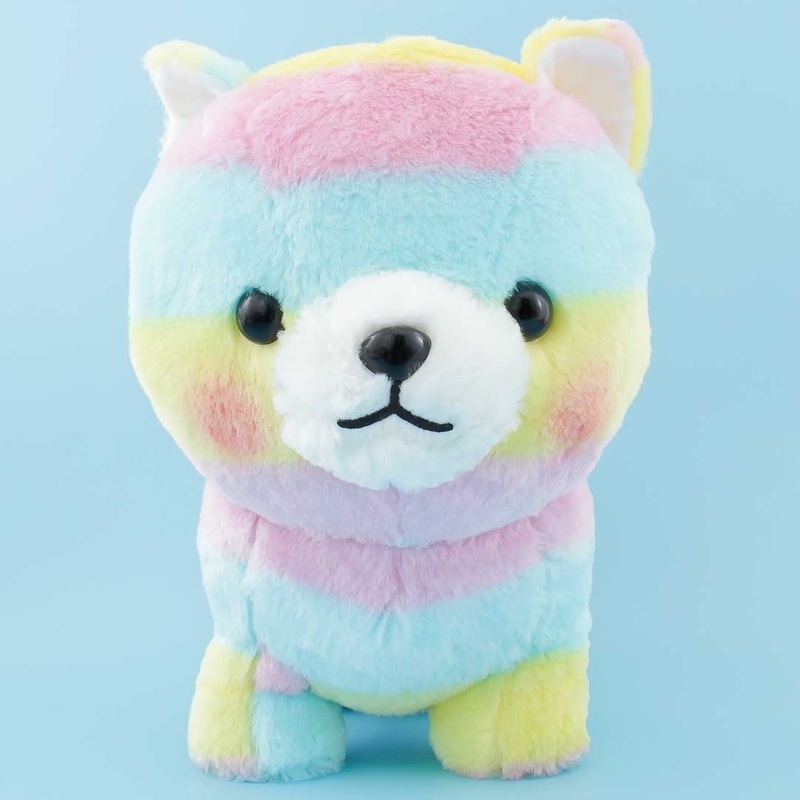 Mameshiba San Kyodai Rainbow Plushie - Mametaro / Big