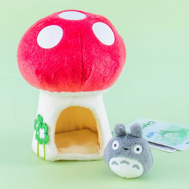 My Neighbor Totoro Plushie - Totoro & Mushroom / Small
