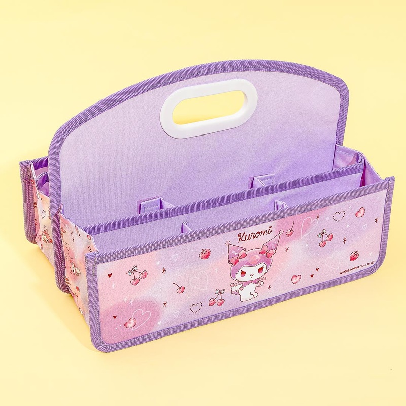 Kuromi Multi-Slot Foldable Storage Organizer With Handle