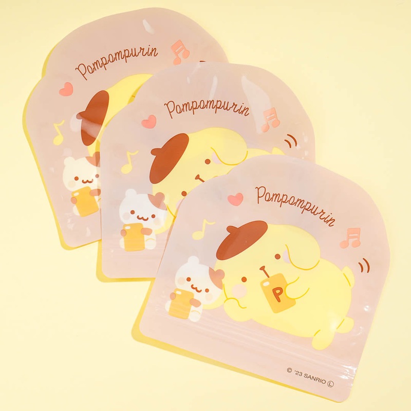 Pompompurin Chill Time Zip Bag Set - 3 pcs