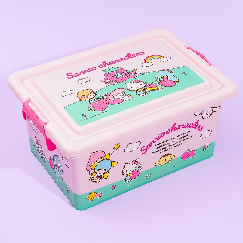 Sanrio Characters Strawberry Harvest Storage Box - Small