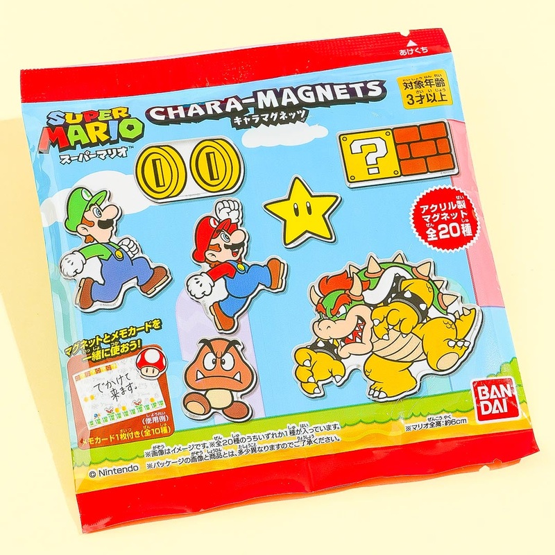 Super Mario Chara Magnets With Memo Card