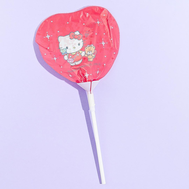Hello Kitty Glittery Heart Stick Balloon
