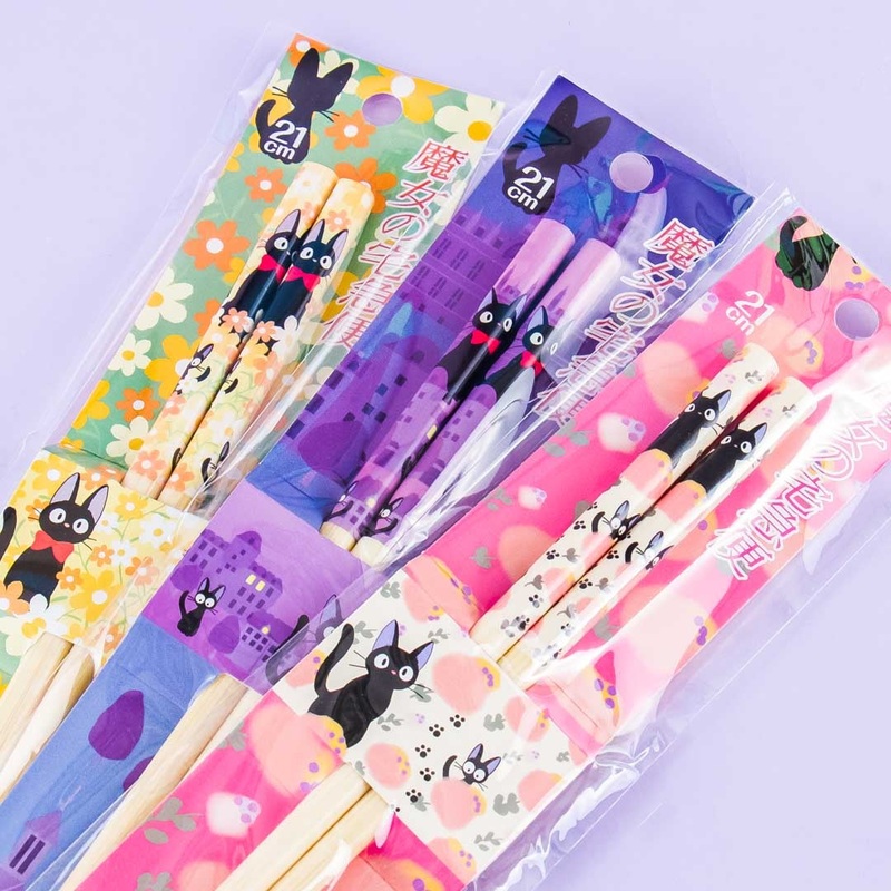Kiki's Delivery Service Jiji Pastel Bamboo Chopsticks