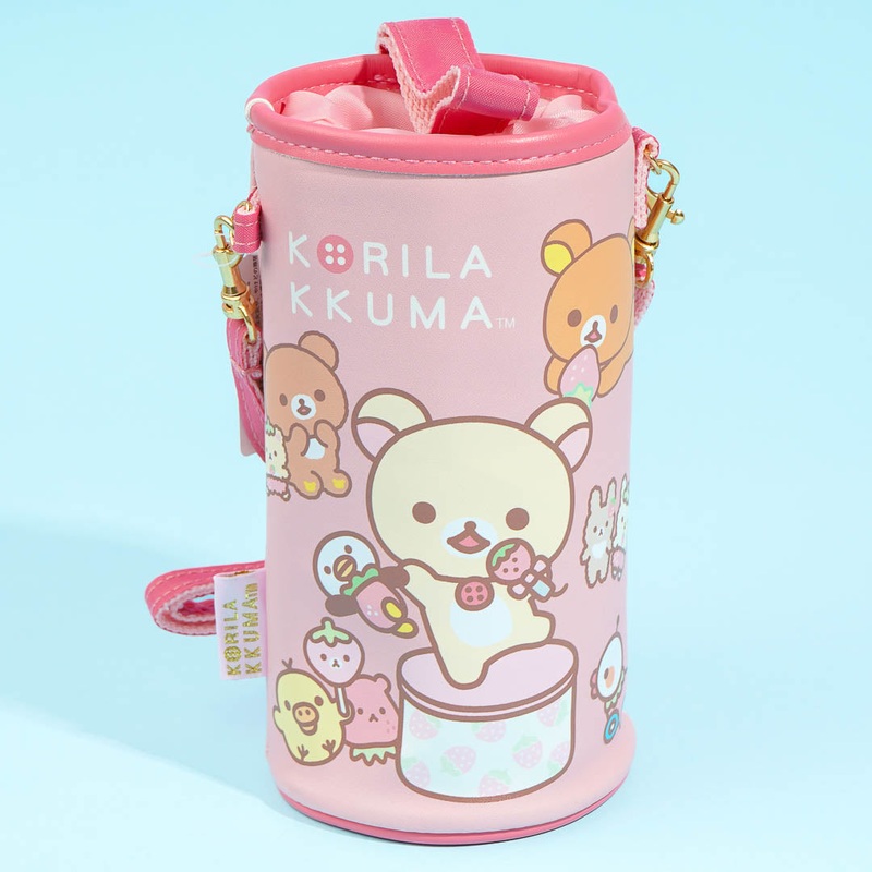 Korilakkuma Full of Strawberry Day Bottle Cover