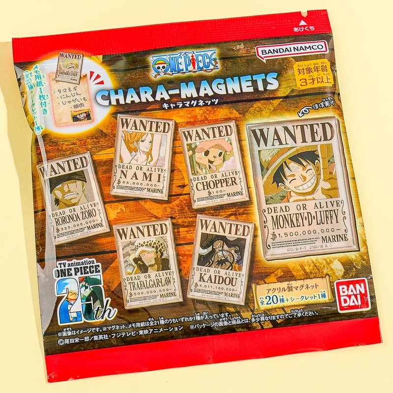 One Piece Wanted Chara-Magnet With Memo Card & Gum