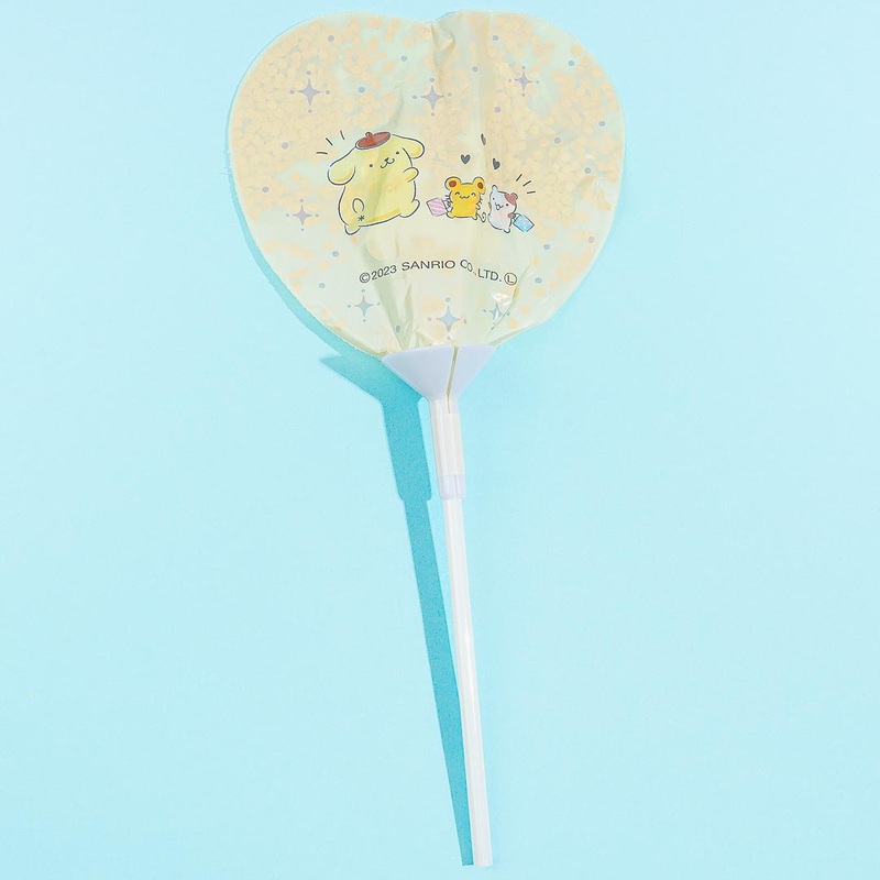 Pompompurin Glittery Heart Stick Balloon