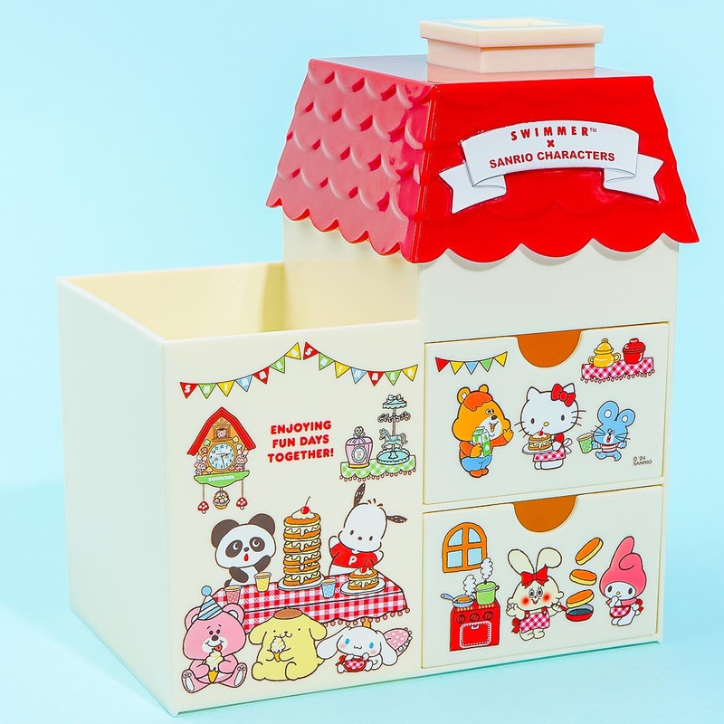 Swimmer x Sanrio Characters Mansion Multi-Storage