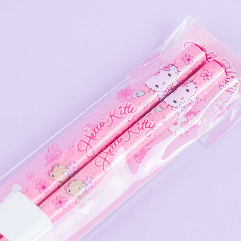Hello Kitty & Sakura Glittery Chopsticks