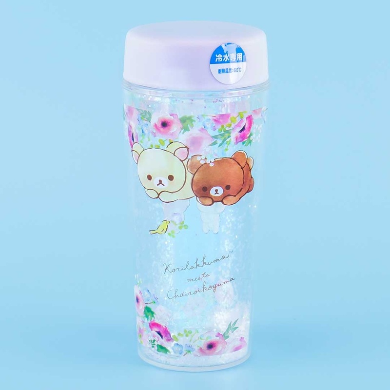 Korilakkuma Meets Chairoikoguma Glittery Tumbler