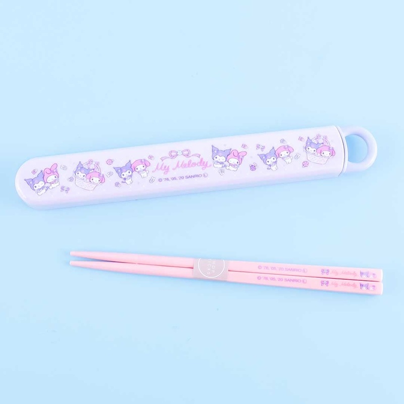 My Melody & Kuromi Flower Basket Chopsticks Set