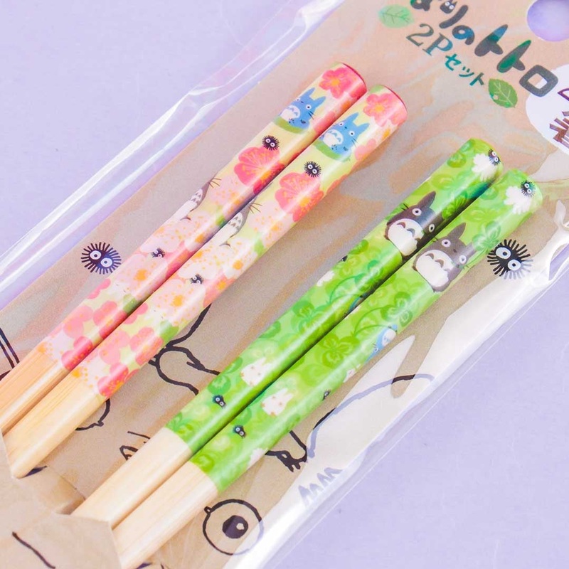 My Neighbor Totoro Flowers & Clovers Chopsticks - 2 pairs