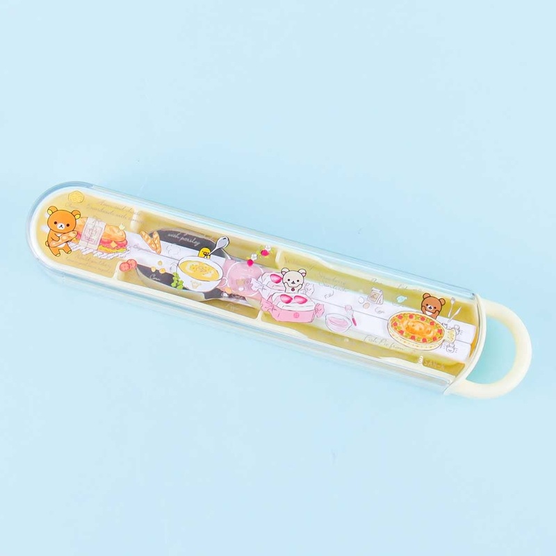 Rilakkuma Food Time Chopstick and Spoon Set