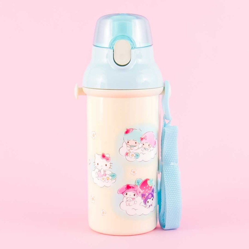 Sanrio Characters Strawberry Field One-Touch Water Bottle