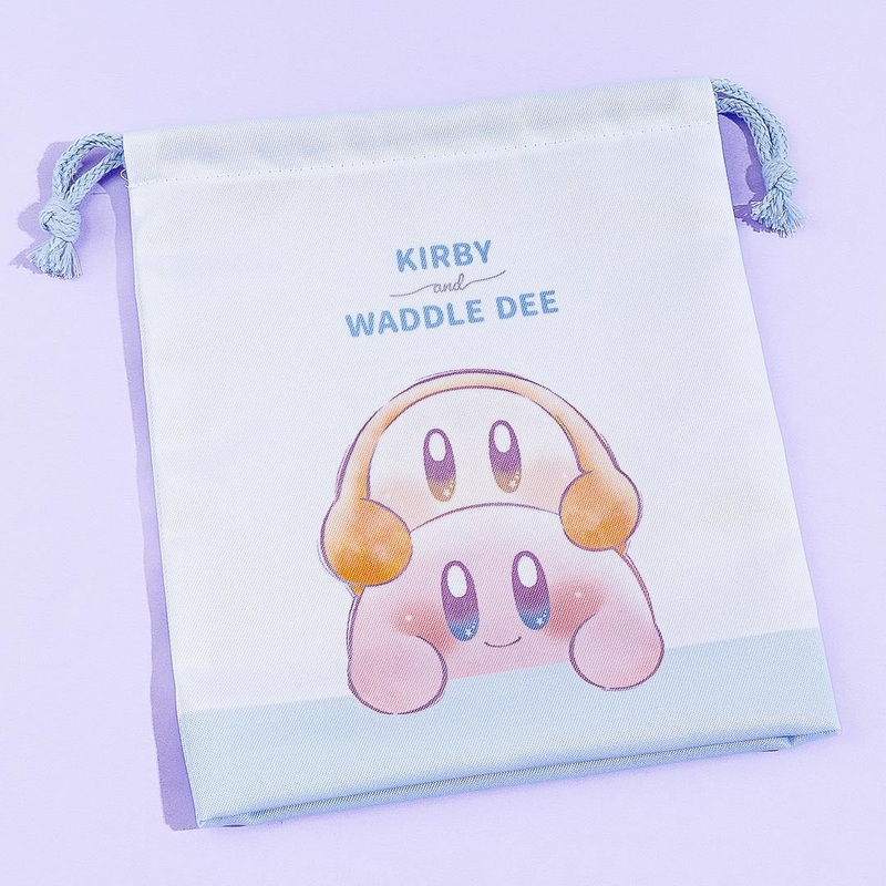 Kirby & Waddle Dee Drawstring Pouch