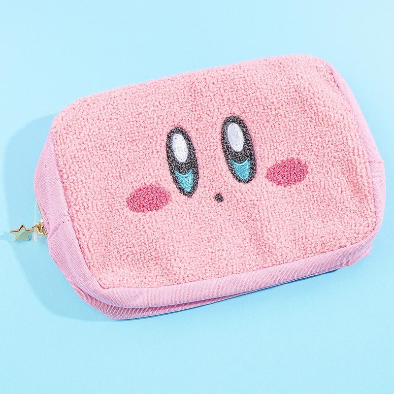 Kirbys Dream Land Furry Face Pouch