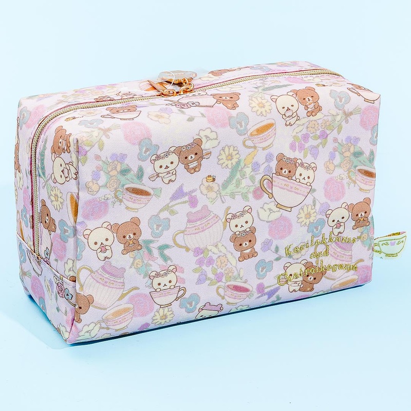 Korilakkuma & Chairoikoguma Flower Tea Time Pouch