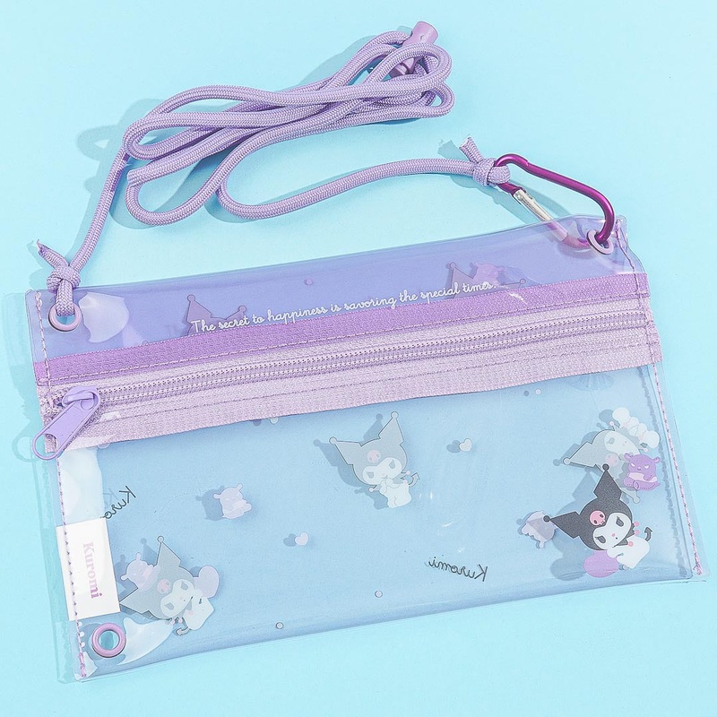 Kuromi 2-Way String Shoulder Clear Pouch