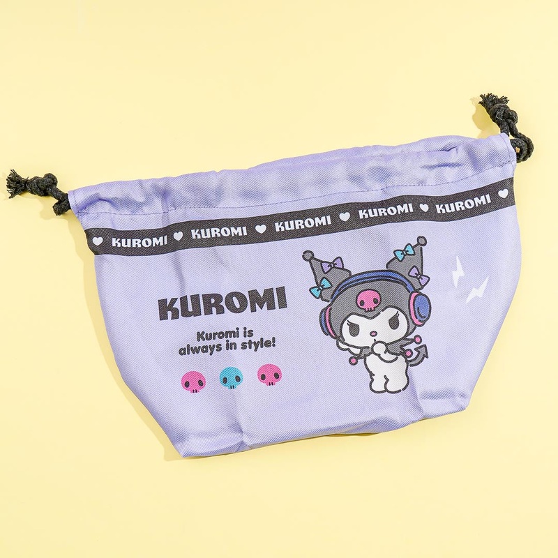 Kuromi Music Time Drawstring Pouch