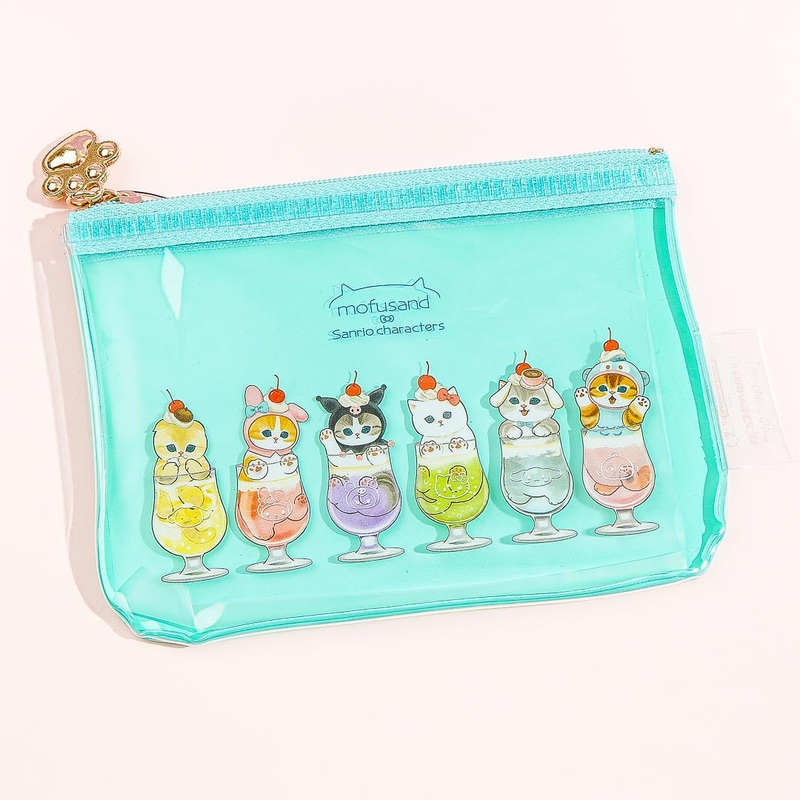 Mofusand x Sanrio Characters Soda Flat Pouch