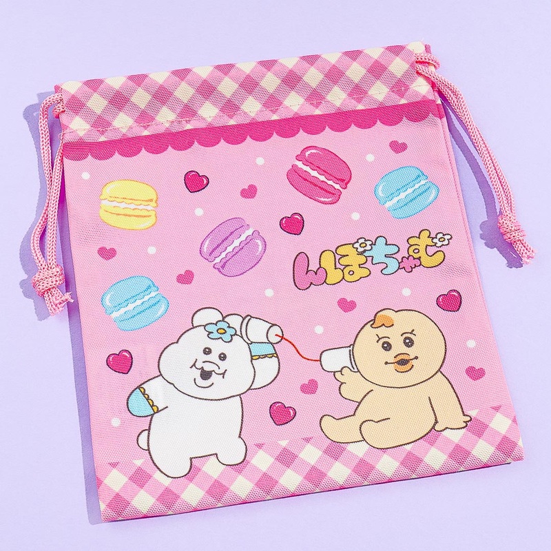 Npochamu & Kimimaro Macaron Drawstring Pouch