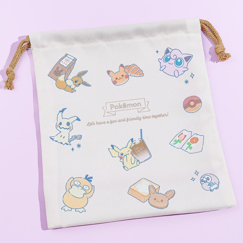 Pokemon Tea Time Drawstring Pouch