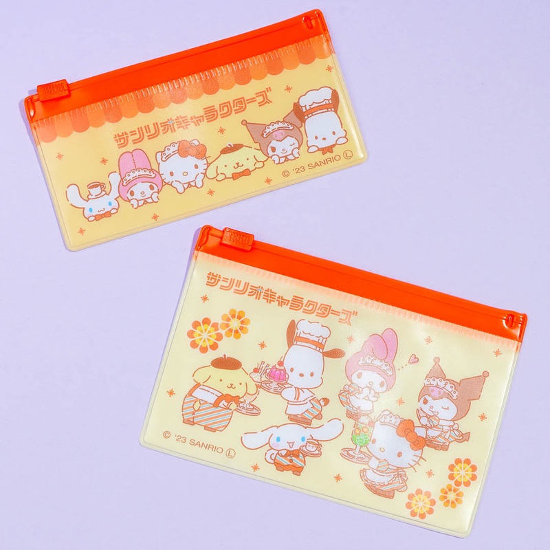 Sanrio Characters Cafe Flat Pouch Set