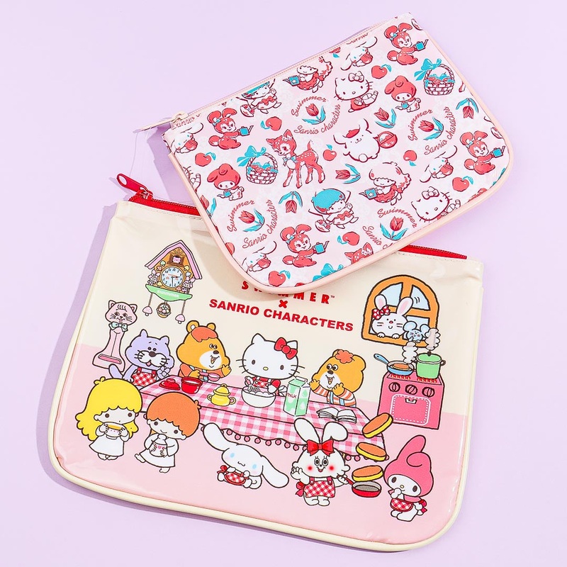 Sanrio Characters  x Swimmer Pouch Set