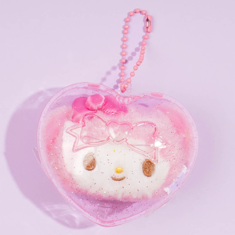 My Melody Glittery Heart Case Charm