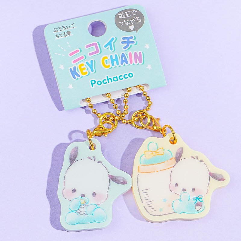 Pochacco Nikoichi Baby Magnet Charm Set - 2 pcs
