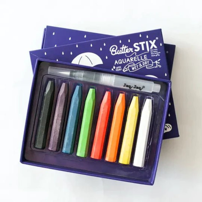 ButterStix - Aquarelle - Wet & Dry - 8 pk with Aqua Brush