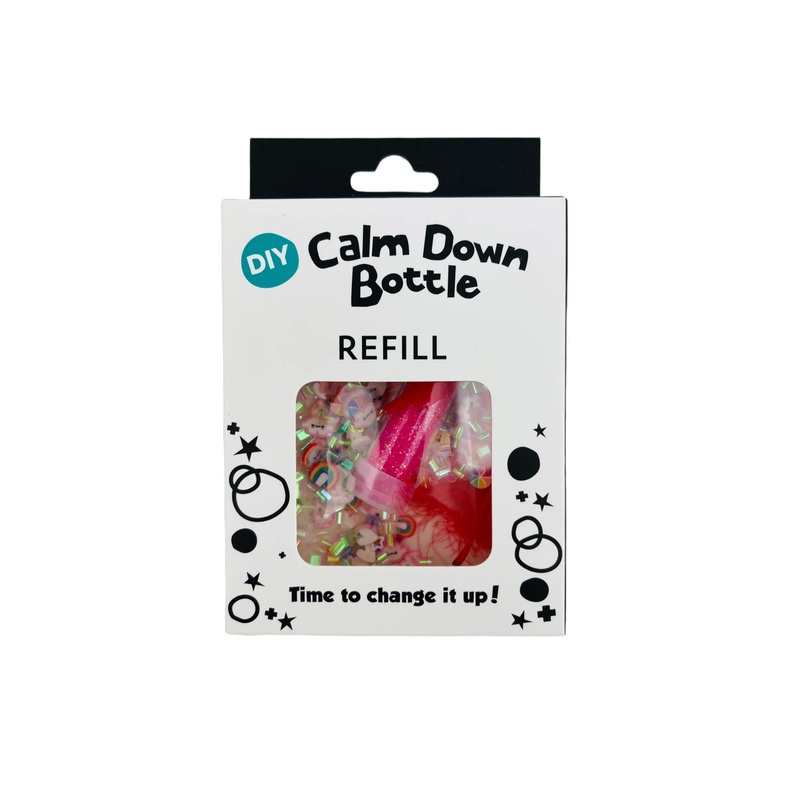 DIY Calm Down Bottle Refills - Rainbow