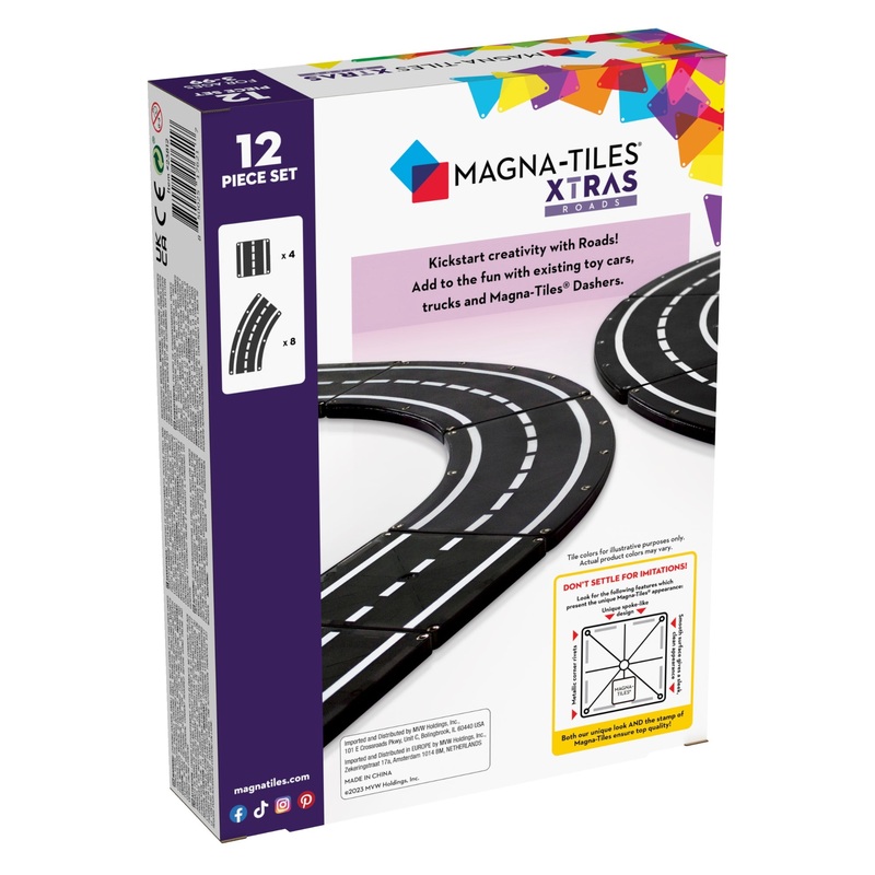 Magna-Tiles XTRAS Roads 12 Piece Set