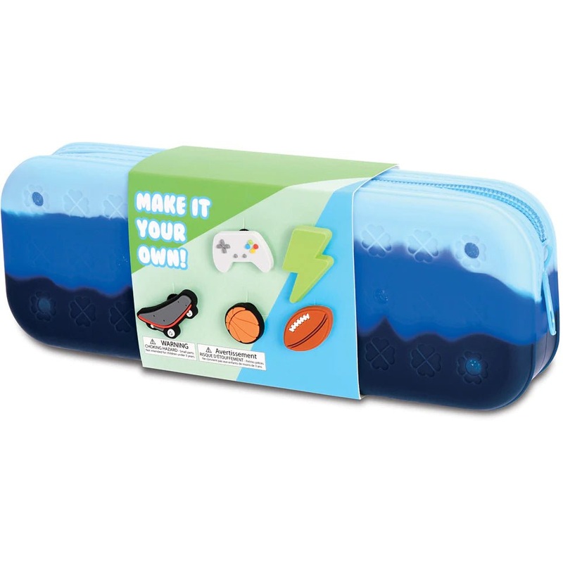 Ocean Waves Charmed Jelly Pencil Case