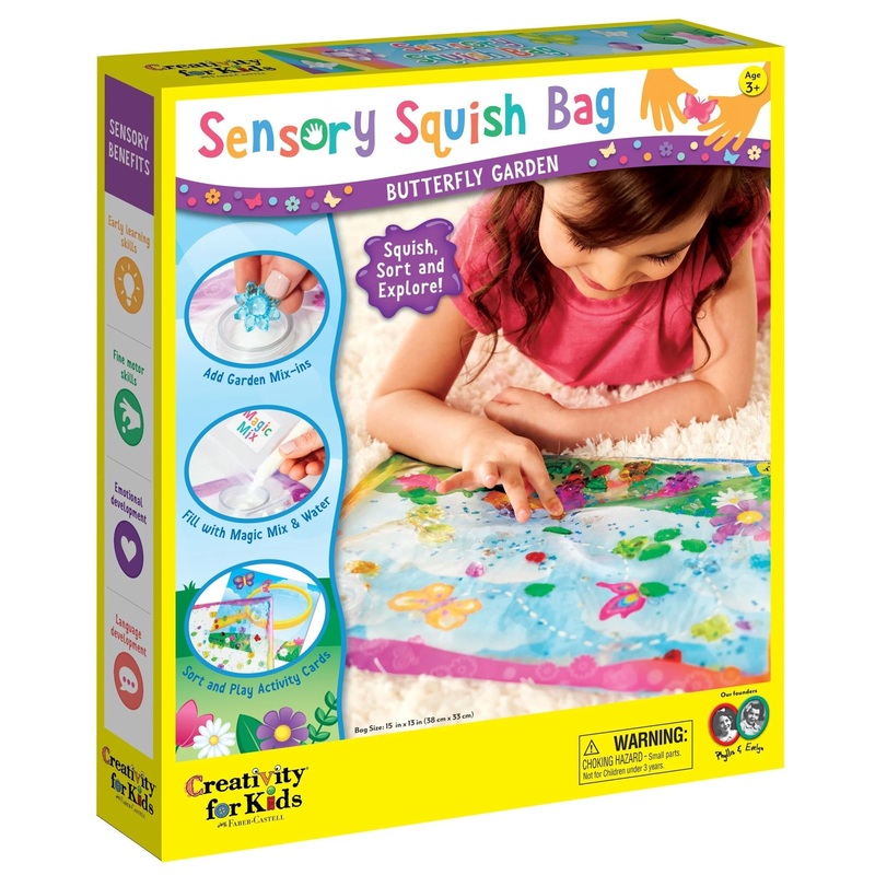 Sensory Squish Bag - Butterfly Garden