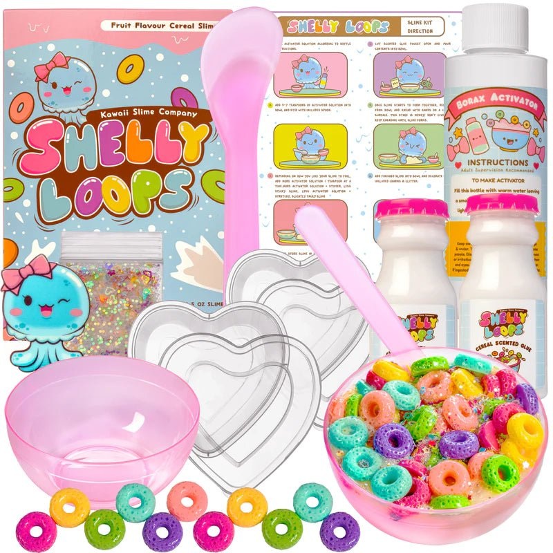 The Kawaii Company - Shelly Loops Cereal Slime DIY Kit