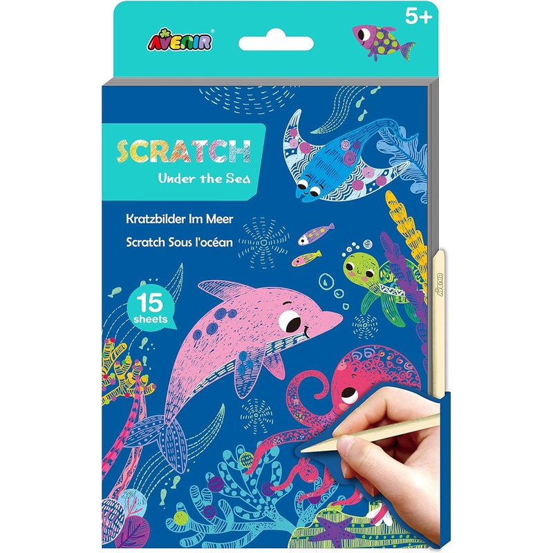 Avenir - Scratch Art Book - Medium - Under The Sea